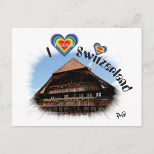I love Switzerland Postkarte
