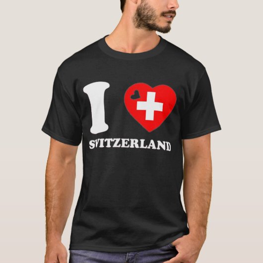 I LOVE SWITZERLAND T-Shirt (Vorderseite)