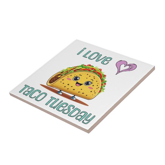 I Love Taco Tuesday Fliese (Seite)