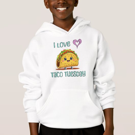 I Love Taco Tuesday Hoodie (Vorderseite)