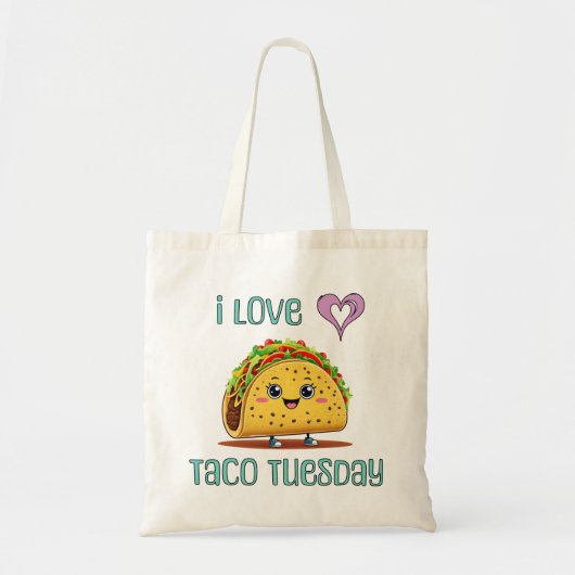 I Love Taco Tuesday Tragetasche (Vorne)