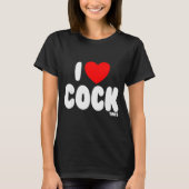 I Love Tails Raunchy Funny Women's Embarring T-Shirt (Vorderseite)