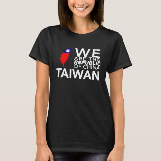 I Love Taiwan Flag Taiwanese Taiwan Pride ROC Taip T-Shirt (Vorderseite)