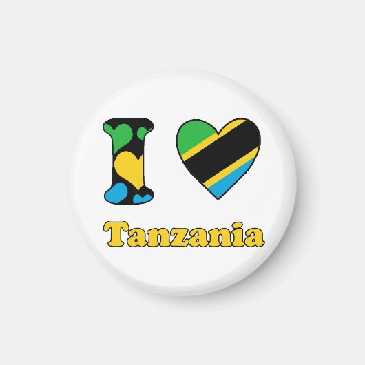 I love Tanzania magnet (Vorne)