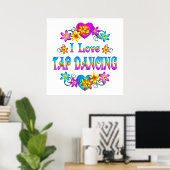 I love tap dancing poster (Heimbüro)