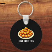I Love Tater Tots - Schlüsselanhänger (Vorderseite)