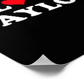 I Love Taylor Matching Girlfriend & Boyfriend Poster (Ecke)