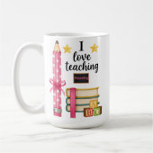 I love teaching reading teacher coffee mug  kaffeetasse (Links)