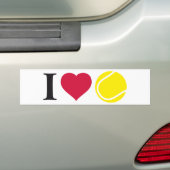 i love tennis autoaufkleber (Auf Auto)