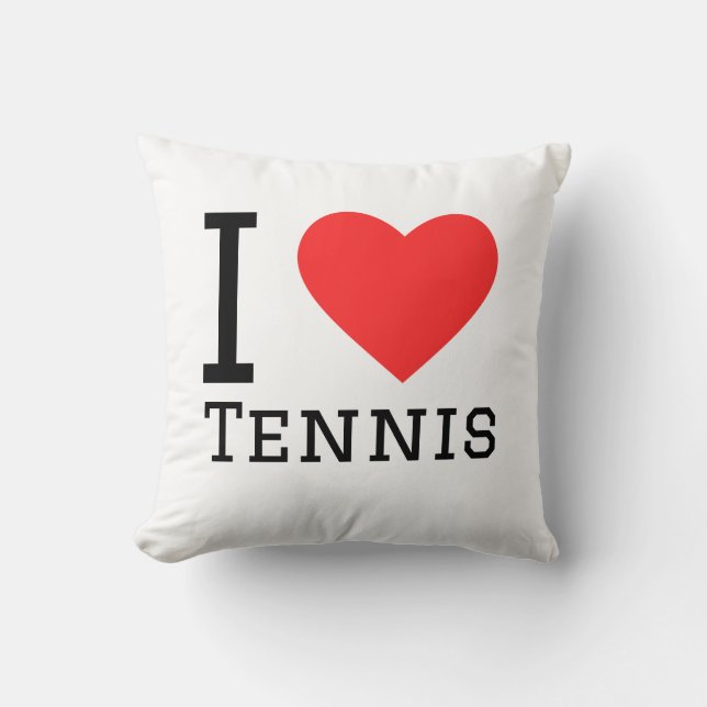 I love tennis kissen (Vorderseite)