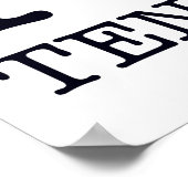 I LOVE TENNIS POSTER (Ecke)