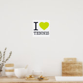 I LOVE TENNIS POSTER (Küche)