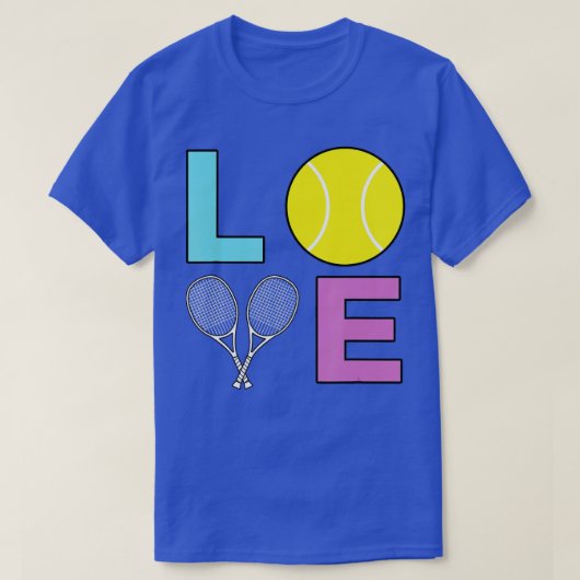 I Love Tennis Tennis Player T-Shirt (Design vorne)