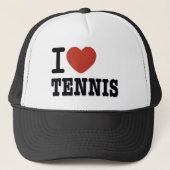 I LOVE TENNIS TRUCKERKAPPE (Vorderseite)