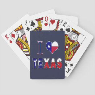 I Love Texas Flag Spielkarten