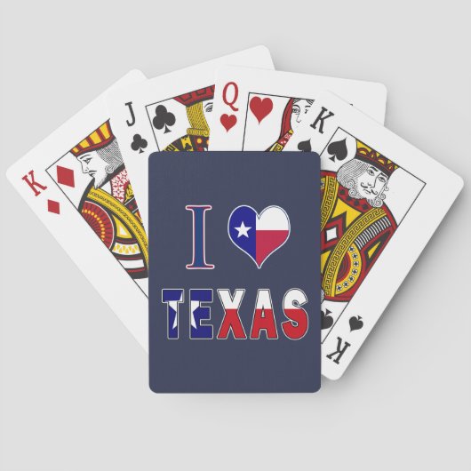 I Love Texas Flag Spielkarten (Rückseite)