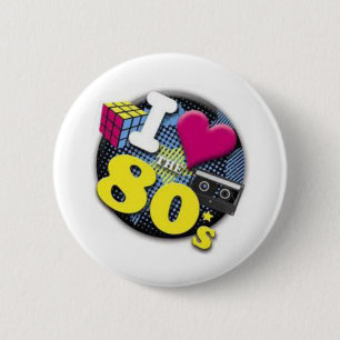 I love the 80s button
