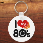 I Love the 80's Schlüsselanhänger (Vorderseite)