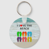I Love the Beach Schlüsselanhänger (Rückseite)