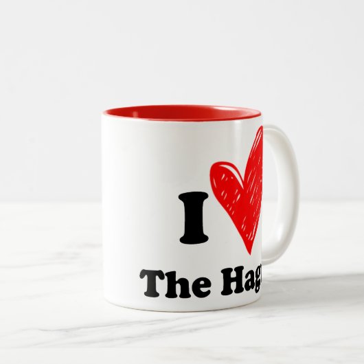 I love the Hague Zweifarbige Tasse (VorderseiteRechts)