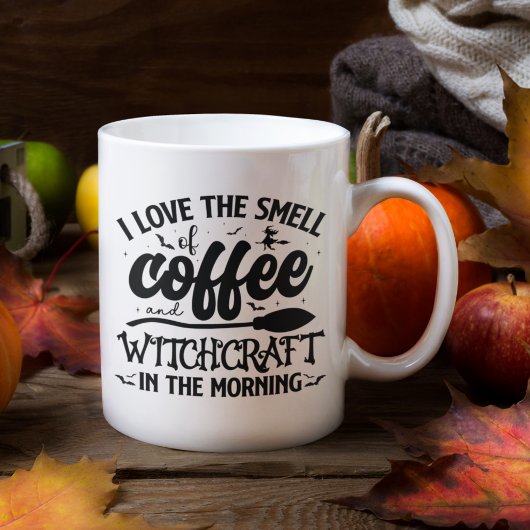 I Love the Smell Coffee Funny Witch Halloween Kaffeetasse