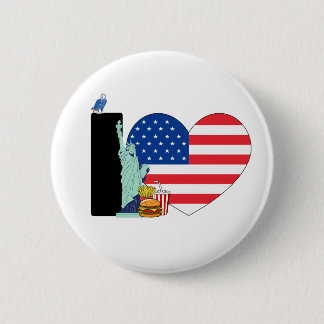 I LOVE THE USA - For real Americans! Button