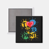 I Love To Finger Paint Couples Art Teacher Finger Magnet (Vorderseite/Rückseite)