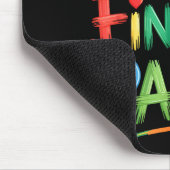 I Love To Finger Paint Couples Art Teacher Finger  Mousepad (Ecke)