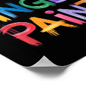 I Love To Finger Paint I'm Paint Couple Valentine Poster (Ecke)