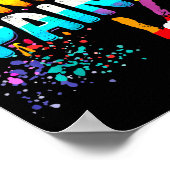 I Love To Finger Paint, I'm Paint Cute Valentines Poster (Ecke)