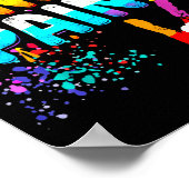 I Love To Finger Paint Im Paint Cute Valentines  Poster (Ecke)