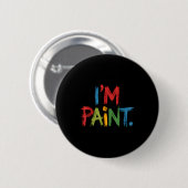 I Love To Finger Paint I'm Paint Funny Couple Vale Button (Vorne & Hinten)