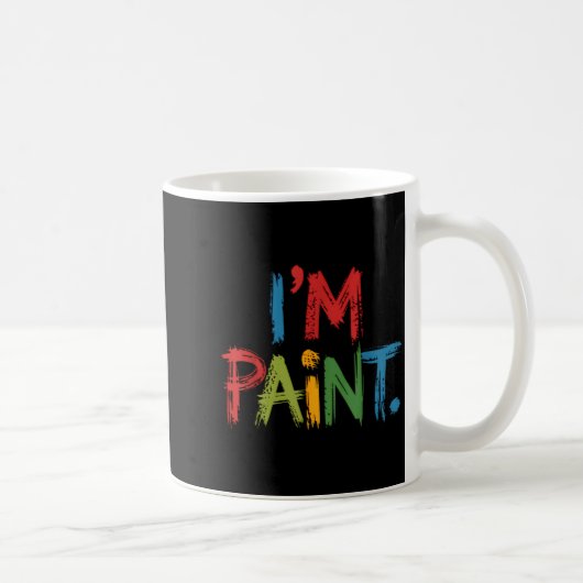 I Love To Finger Paint I'm Paint Funny Couple Vale Kaffeetasse (Rechts)