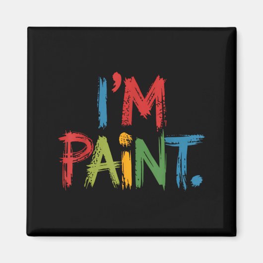 I Love To Finger Paint I'm Paint Funny Couple Vale Magnet (Vorne)