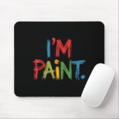 I Love To Finger Paint I'm Paint Funny Couple Vale Mousepad (Mit Mouse)