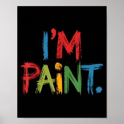 I Love To Finger Paint I'm Paint Funny Couple Vale Poster (Vorne)