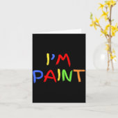 I Love To Finger Paint Tiny Red Heart I'm Paint Va Karte (Gelbe Blume)