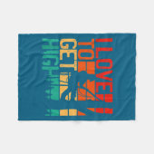 I Love To Get High - Funny Arborist Quote Humor Tr Fleecedecke (Vorderseite (Horizontal))