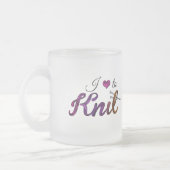 I love to Knit Mattglastasse (Links)