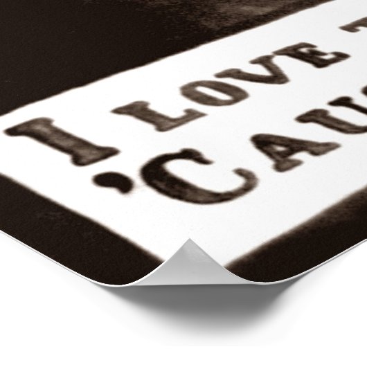 I Love to Love a Mason, 1908 Poster (Ecke)