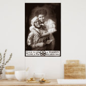 I Love to Love a Mason, 1908 Poster (Küche)