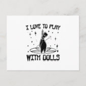 I love to play with dolls | Voodoo Gift Postkarte (Vorderseite)