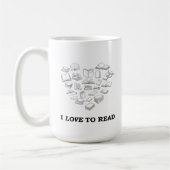 I Love to Read Kaffeetasse (Links)