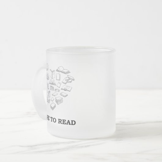 I Love to Read Mattglastasse (Vorderseite Links)