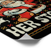 I Love To Stuff Her Stocking Jingle His Bells Ugly Poster (Ecke)