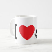 I love Tölpel Mug Kaffeetasse (Vorderseite Links)