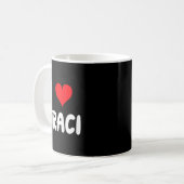 I Love Traci - Heart  Kaffeetasse (Vorderseite Links)