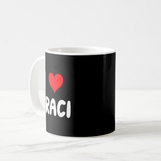 I Love Traci - Heart  Kaffeetasse (Vorderseite Links)