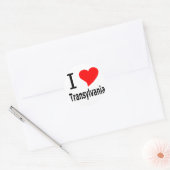 I love Transylvania Runder Aufkleber (Umschlag)
