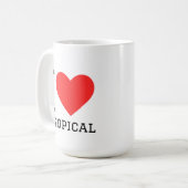 I love tropical kaffeetasse (Vorderseite Links)